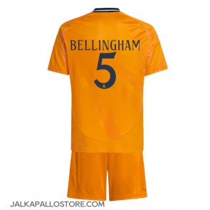 Real Madrid Jude Bellingham #5 Vieraspaita Lapsille 2024-25 Lyhythihainen (+ shortsit)